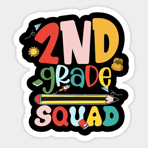 2nd Grade Squad Second Teacher Student Team Back To School Sticker by Sky full of art